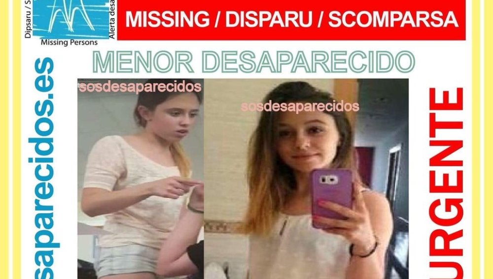Cartel de búsqueda de Raquel Bueno, la joven de 16 años desaparecida en Ateca