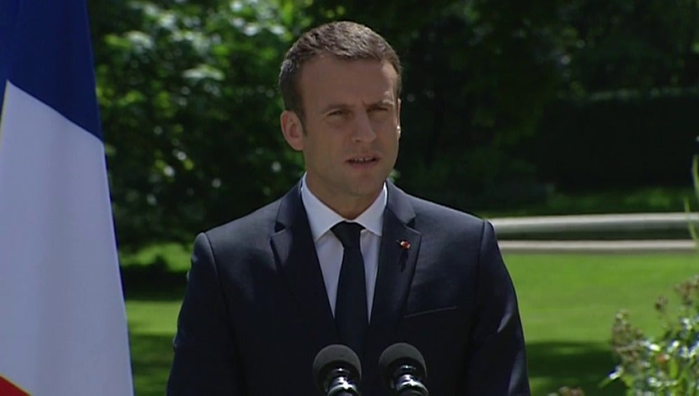 Macron, sobre Cataluña: "Sólo conozco un socio y un amigo, que es España, España toda entera"