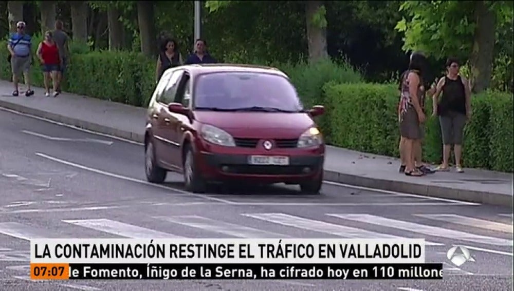 La contaminación obliga a cortar el tráfico en el centro de Valladolid desde este viernes hasta el lunes