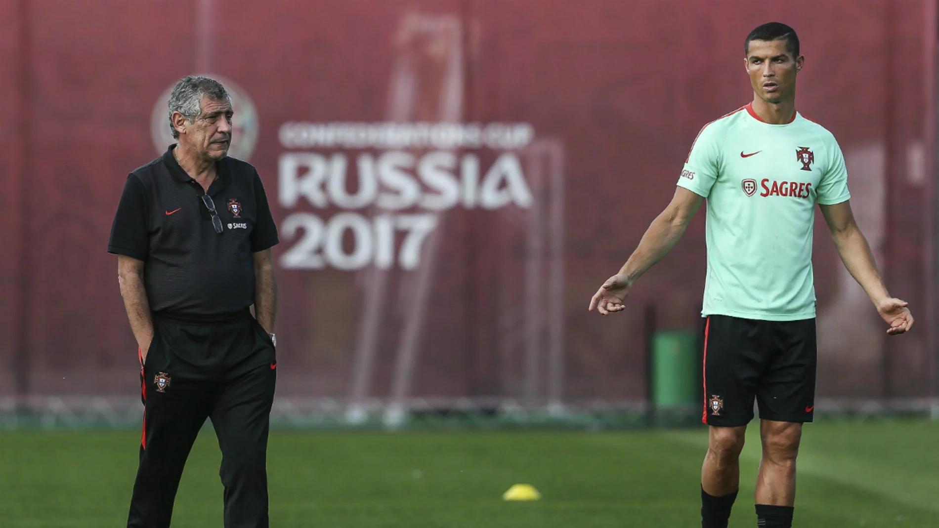 Fernando Santos, con Cristiano Fernando Santos, con Cristiano