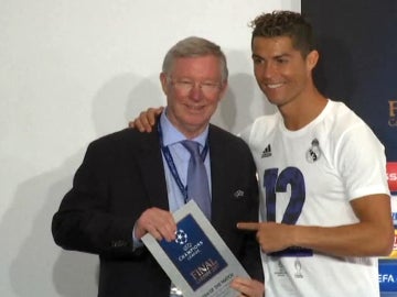Cristiano Ronaldo, con Ferguson