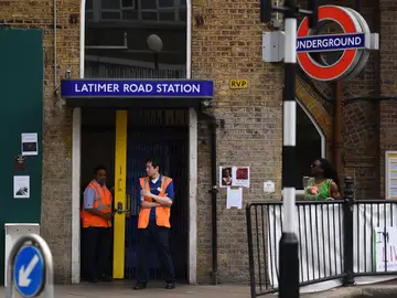 Una de las estaciones de Londres Una de las estaciones de Londres