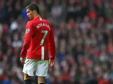 Cristiano Ronaldo, en el Manchester United Cristiano Ronaldo, en el Manchester United