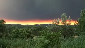 Vista general del incendio de Portugal Vista general del incendio de Portugal