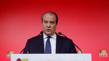 Jean-Christophe Cambadélis durante un mitin del Partido Socialista