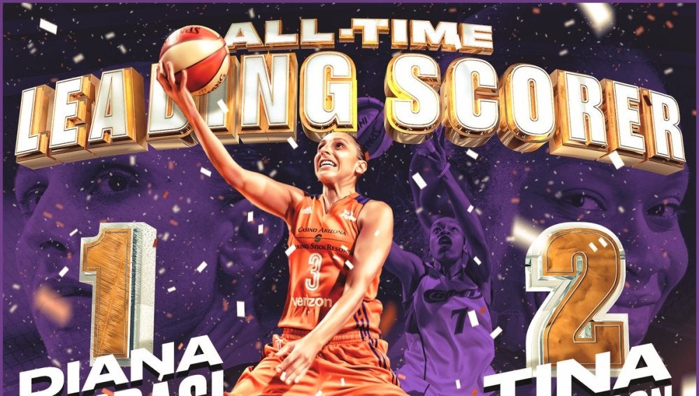 Diana Taurasi, máxima anotadora de la historia de la WNBA