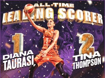 Diana Taurasi, máxima anotadora de la historia de la WNBA