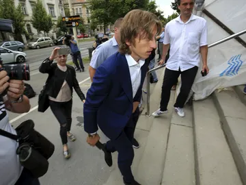 Luka Modric, entrando en el juzgado Luka Modric, entrando en el juzgado