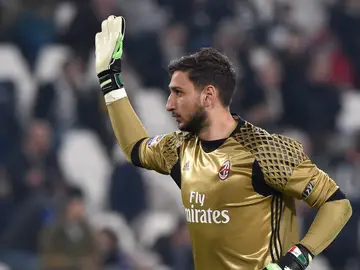 Donnarumma, en un partido con el Milan Donnarumma, en un partido con el Milan
