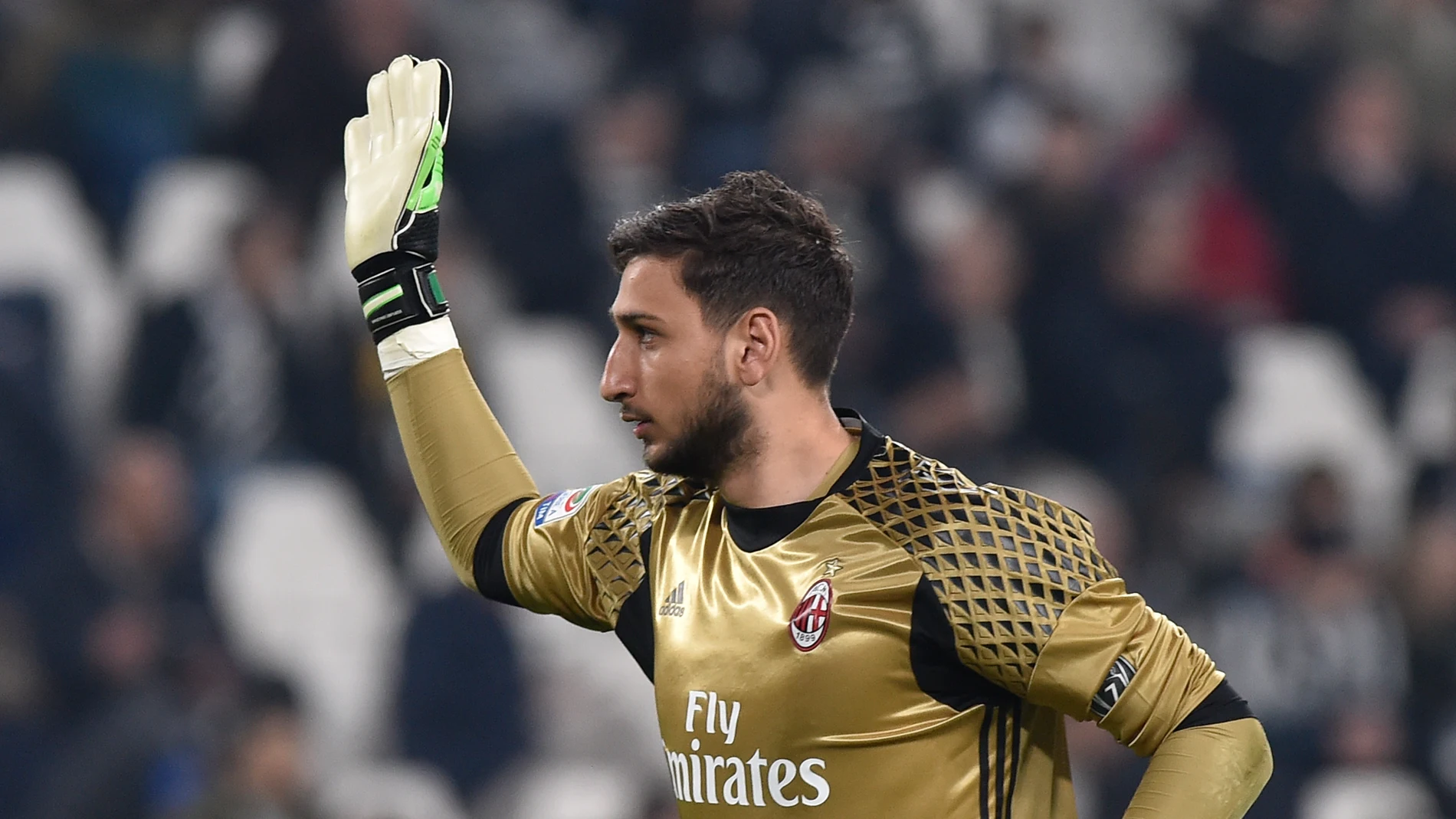 Donnarumma, en un partido con el Milan Donnarumma, en un partido con el Milan