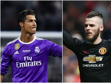 Cristiano Ronaldo y David De Gea Cristiano Ronaldo y David De Gea