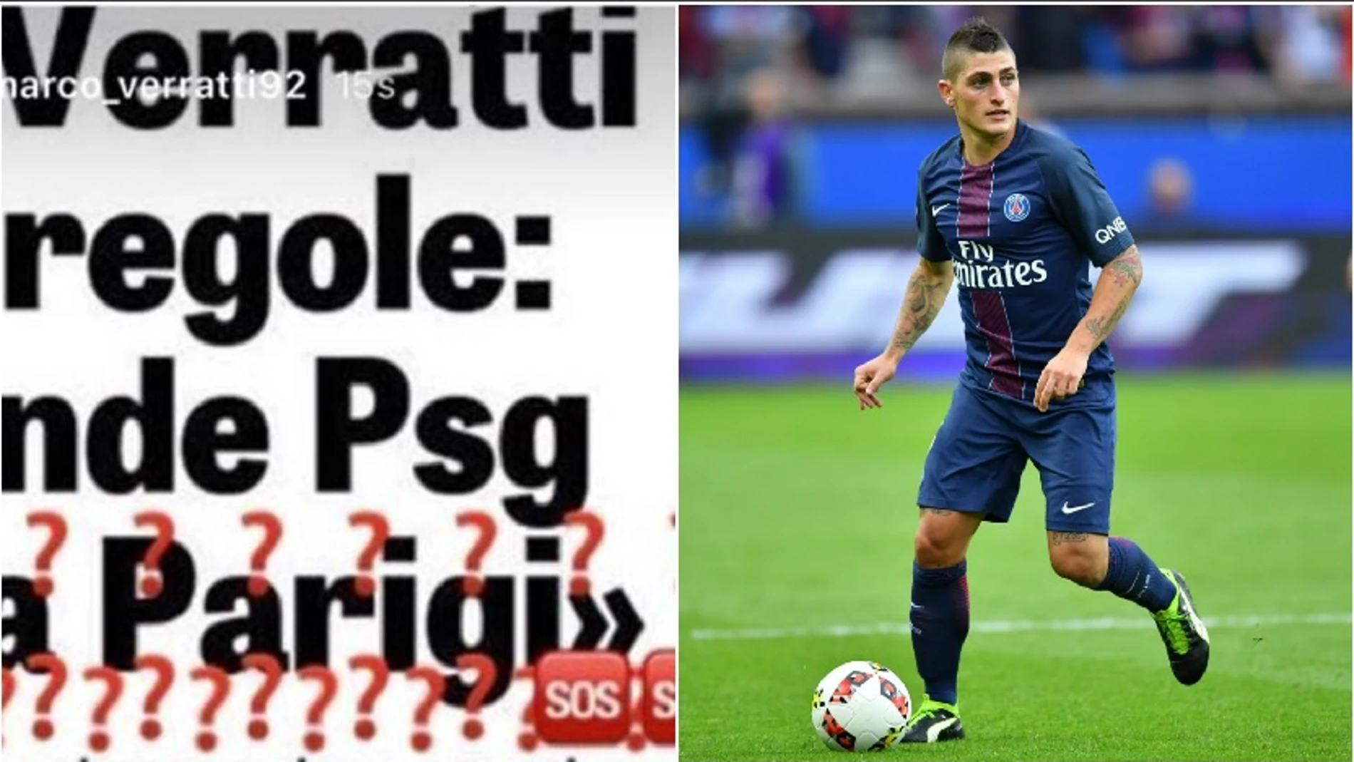 Verratti desmiente un acercamiento al PSG Verratti desmiente un acercamiento al PSG