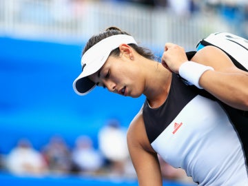 Muguruza, cabizbaja