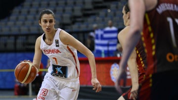 Alba Torrens, en un partido del Eurobasket