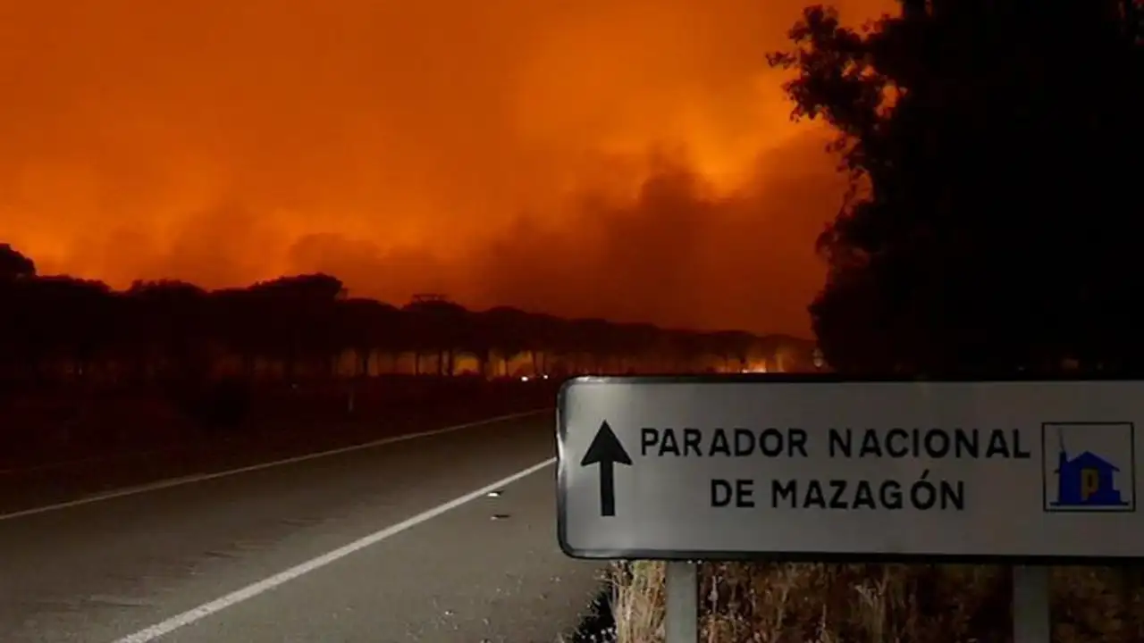 Incendio en Huelva