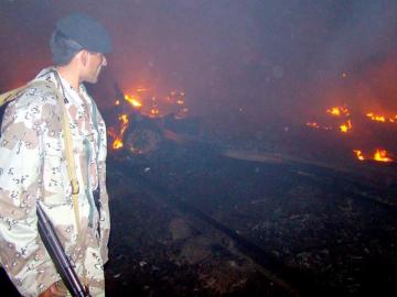 Incendio de un camión cisterna en Pakistán