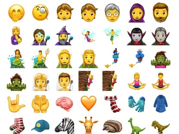 Algunos de los nuevos 'emojis' Algunos de los nuevos 'emojis'