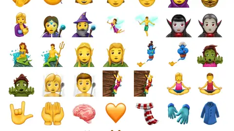 Algunos de los nuevos 'emojis' Algunos de los nuevos 'emojis'