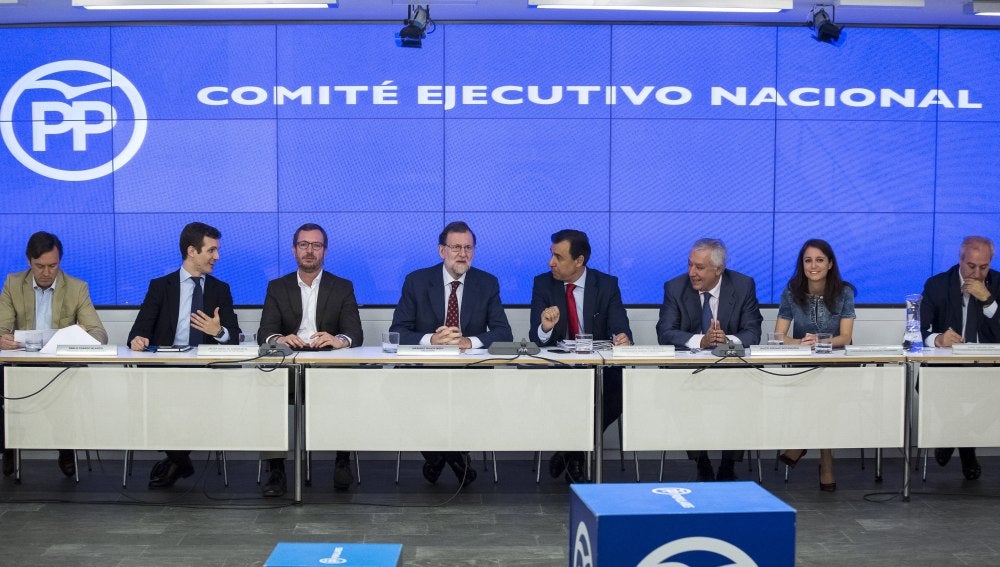 Mariano Rajoy presidiendo la reunión del Comité Ejecutivo del Partido