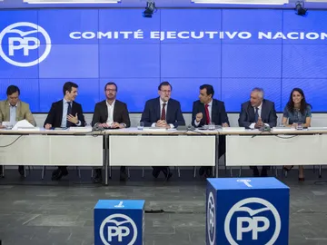 Mariano Rajoy presidiendo la reunión del Comité Ejecutivo del Partido Mariano Rajoy presidiendo la reunión del Comité Ejecutivo del Partido