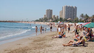 Imagen de la playa de El Puig, en Valencia