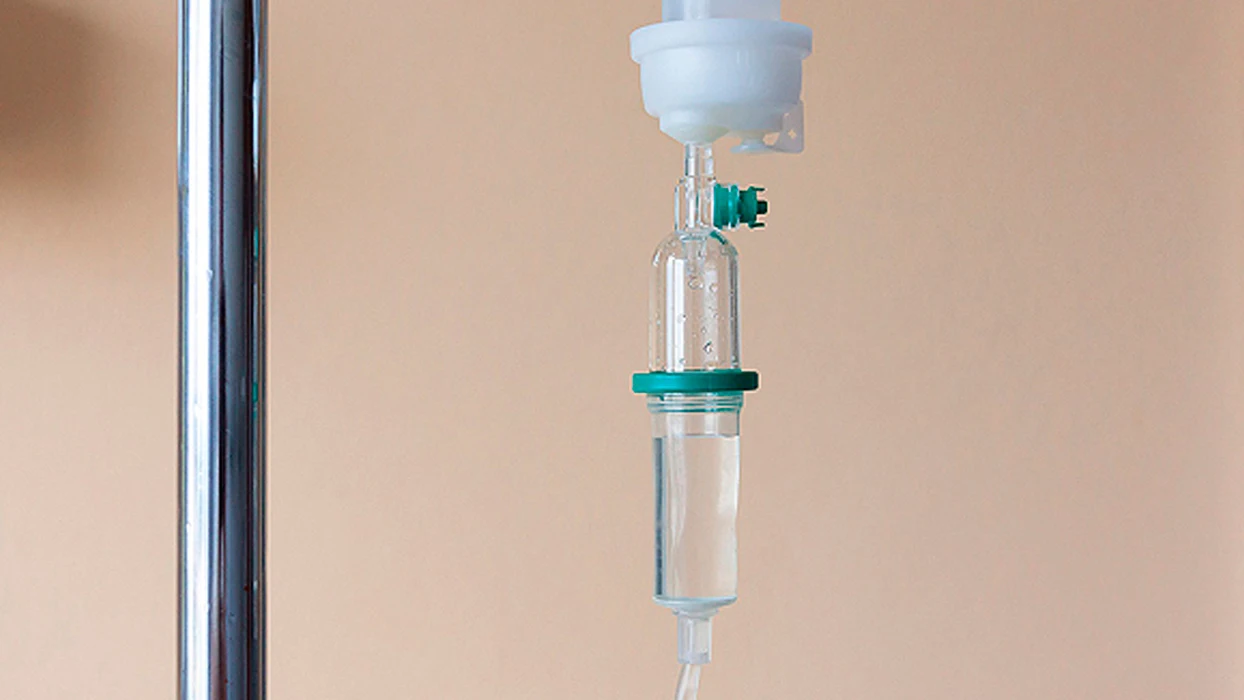 Un gotero de un hospital