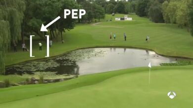 Guardiola exhibe su habilidad jugando al golf durante sus vacaciones