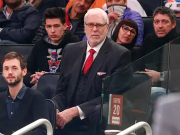 Phil Jackson, durante un partido de los Knicks Phil Jackson, durante un partido de los Knicks