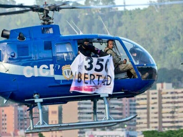 Helicóptero con el que se atacó a la sede del Tribunal Supremo en Venezuela