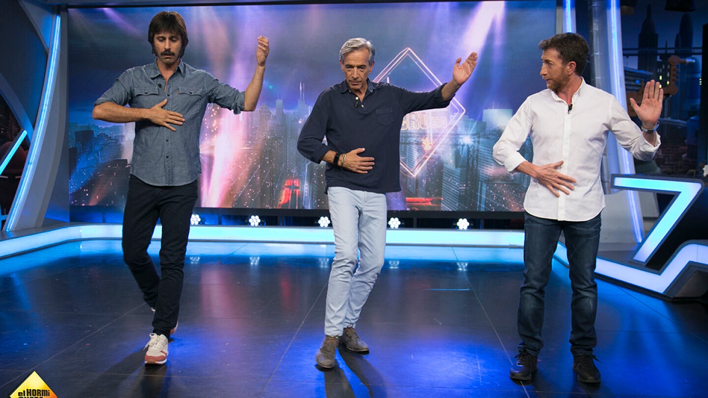 Hugo Silva enseña a Imanol Arias y Pablo Motos a bailar tango en 'El Hormiguero 3.0'