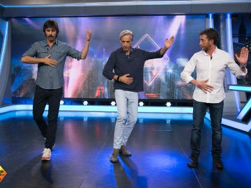 Hugo Silva enseña a Imanol Arias y Pablo Motos a bailar tango en 'El Hormiguero 3.0'