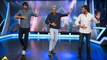 Hugo Silva enseña a Imanol Arias y Pablo Motos a bailar tango en 'El Hormiguero 3.0'