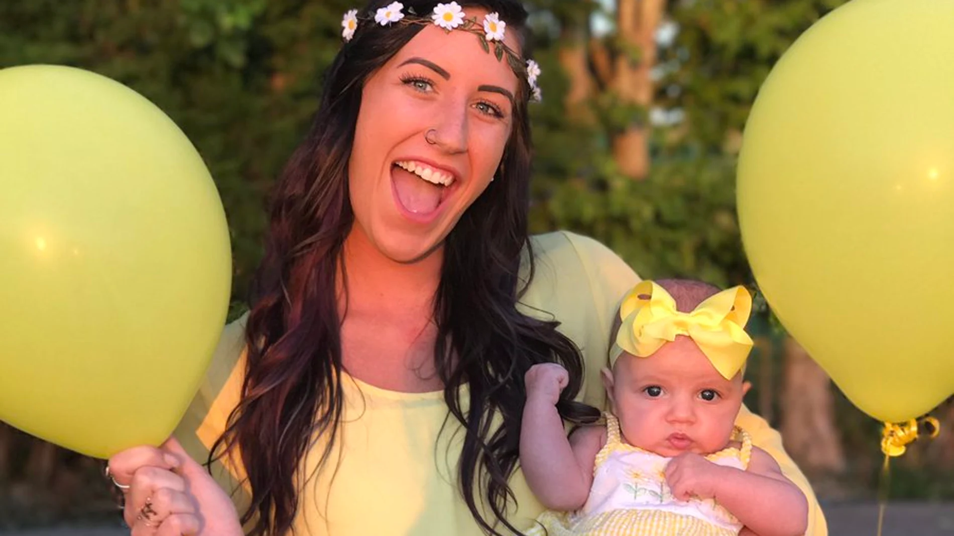 Morgan junto a su hija Korbyn Morgan junto a su hija Korbyn