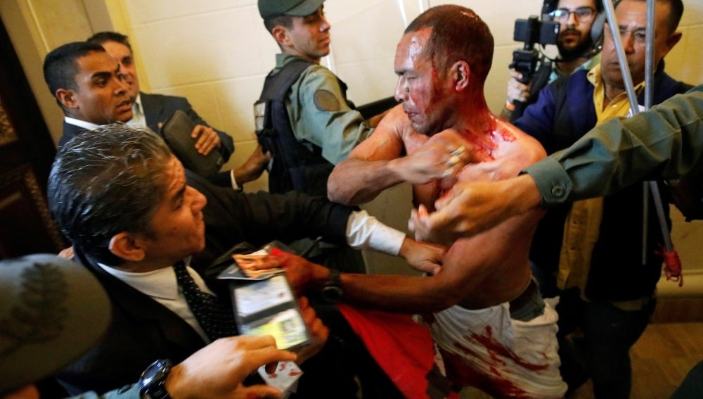 Disturbios en el Parlamento de Venezuela