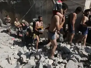 La difícil huida de Mosul La difícil huida de Mosul