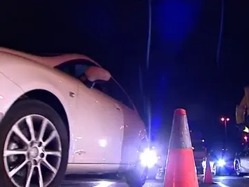 Imagen de archivo de un control de alcoholemia Imagen de archivo de un control de alcoholemia