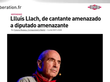 Sobre Lluis Llach: "De cantante amenazado a diputado amenazante" Sobre Lluis Llach: "De cantante amenazado a diputado amenazante"