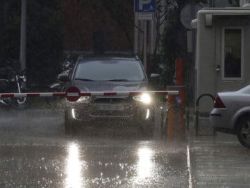 La lluvia intensa duró más de media hora