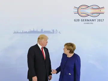 Donald Trump y Angela Merkel Donald Trump y Angela Merkel