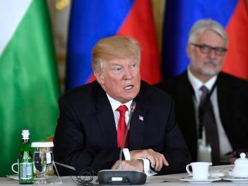 Donald Trump en Varsovia