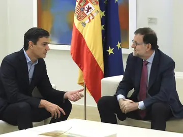 Rajoy y Sánchez en una de sus reuniones, imagen de archivo Rajoy y Sánchez en una de sus reuniones, imagen de archivo