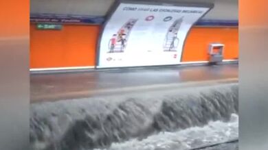 El metro de Madrid recupera la normalidad tras las graves inundaciones por la tromba de agua