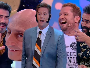 Agustín Jiménez, Pepe Viyuela. Carlos Latre, El Monaguillo y El Sevilla en 'Me resbala' Agustín Jiménez, Pepe Viyuela. Carlos Latre, El Monaguillo y El Sevilla en 'Me resbala'