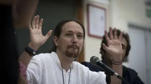 El líder de Podemos, Pablo Iglesias El líder de Podemos, Pablo Iglesias