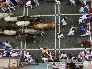 Primer encierro San Fermín 2017 Primer encierro San Fermín 2017