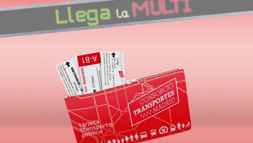 Tarjeta 'Multi' del metro de Madrid