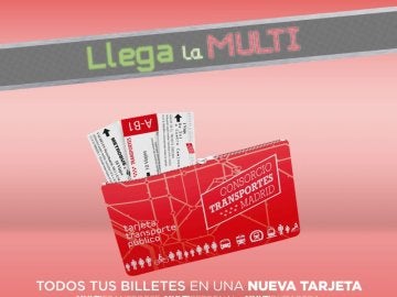 Tarjeta 'Multi' del metro de Madrid