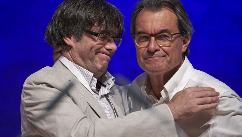 Carles Puigdemont y Artur Mas