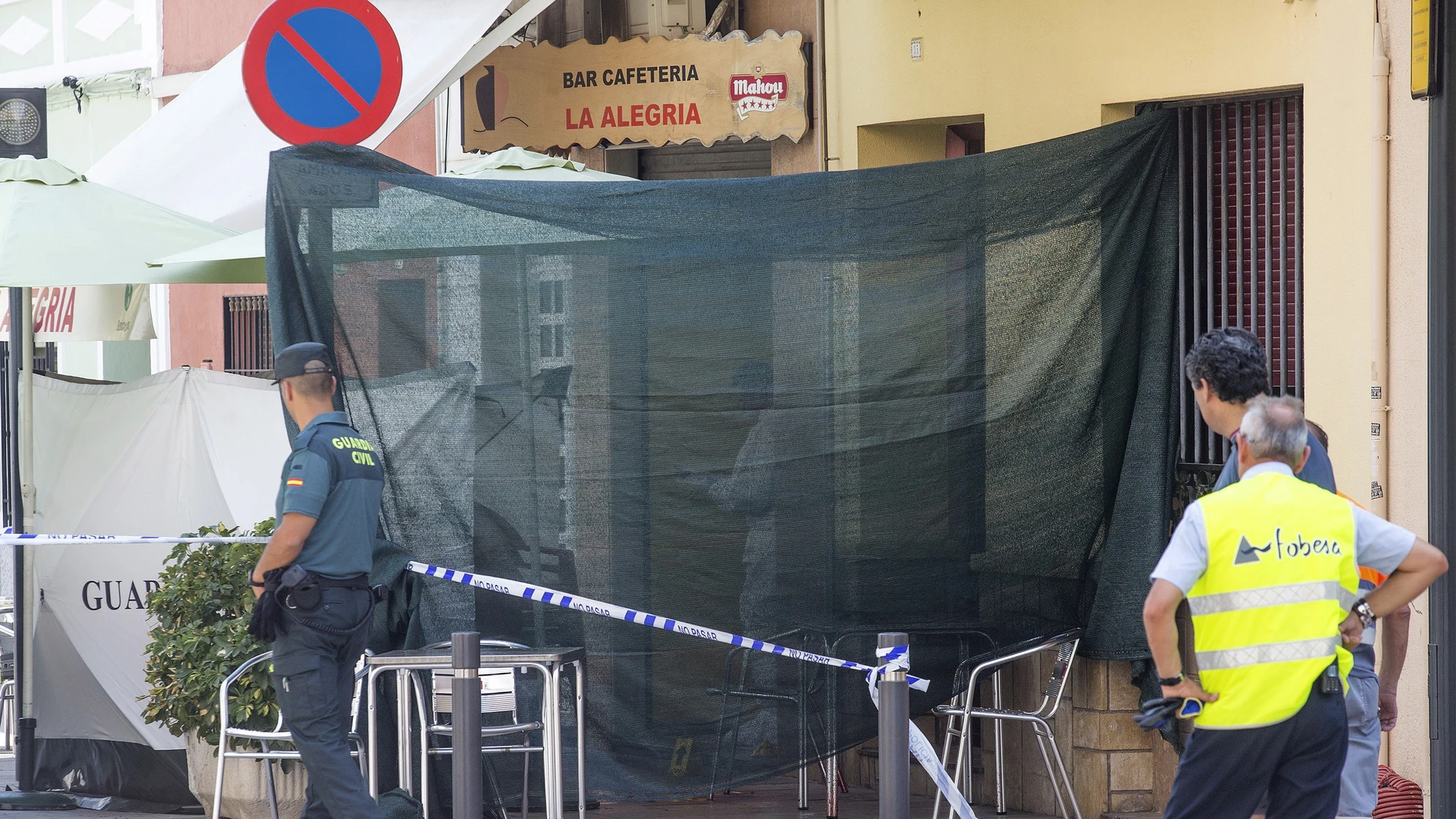 El local donde se ha producido el homicidio El local donde se ha producido el homicidio