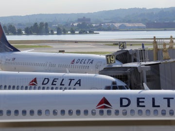 Un avión de la aerolínea Delta